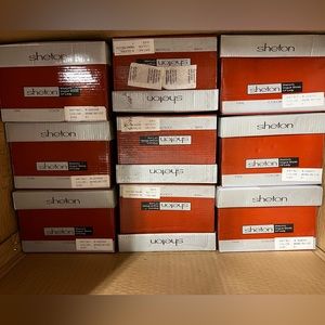 SHETON VOGUE SHOES OF LADY WOMEN'S SHOES WINE/BEIGE BRAND NEW IN BOX ALL SIZES